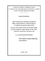 Luận văn sử dụng tiến trình tuơng tác Để phát triển kỹ năng nghê của sinh viên năm thứ nhất trường cao Đẳng sư phạm hà nội