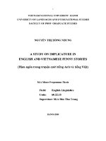 Luận văn a study on implicature in english and vietnamese funny stories