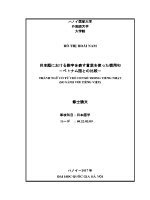Luận văn thành ngữ có từ chỉ con số trong tiếng nhật so sánh với tiếng việt
