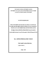 Luận văn sử dụng tài liệu Đọc hiểu bổ trợ Để phát triển từ vựng cho sinh viên năm thứ nhất