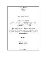 Luận văn tỉnh lược chủ ngữ trong tiếng nhật và khảo sát tỉnh lược chủ ngữ ngôi thứ nhất trong bài luận của sinh viên trường Đại học phương Đông ngôn ngữ học