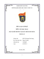 Bảo vệ môi trường tại quần thể danh thắng tràng an