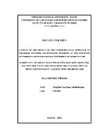 Luận văn a study on the impact of the communicative approach to grammar teaching on students' interest at the institute of foreign language hanoi university of agriculture
