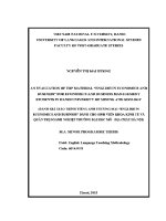 Luận văn an evaluation of ebp material english in economics and business for economics and business management students in hanoi university of mining and geology