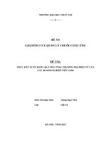 Đề tài thúc Đẩy xuất khẩu qua nền tảng thương mại Điện tử của các doanh nghiệp việt nam