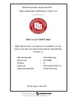 Tiểu luận triết học biện chứng giữa cái chung và cái riêng và vận dụng vào việc xây dựng nền kinh tế thị trường
