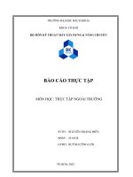 Báo cáo thực tập môn học môn học thực tập ngoài trường công ty khung trần việt nhật