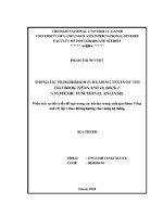 Luận văn phân tích sự tiến triển Đề ngữ trong các bài Đọc trong sách giáo khoa tiếng anh 10 tập 1 theo Đường hướng chức năng hệ thống