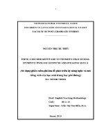 Luận văn common english writing errors made by english major students at hung yen university of technology and education and the significance of correcting errors to english writing teaching