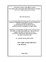 Luận văn an action research on improving 10th grade students’ reading comprehension through the teaching of lexical inference strategy at high school for gifted students hanoi national university of education