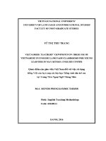 Luận văn vietnamese teachers’ viewpoints on their use of vietnamese in english language classrooms for young learners in may school english center