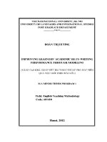 Luận văn improving learners' academic ielts writing performance through modeling