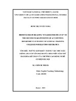Luận văn difficulties in reading english for finance of the second year students of accounting department at hanoi vocational training college for electro mechanics
