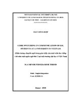 Luận văn hiện tượng chuyển ngữ trong giao tiếp của sinh viên học tiếng anh như một ngôn ngữ thứ 2 tại một trường Đại học Ở việt nam
