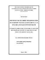 Luận văn vai trò của chiến lược tự phản hồi của giáo viên Đối với kết quả thi viết của học sinh tại một trung tâm anh ngữ tại hà nội ling