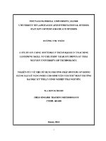 Luận văn a study on using bottom up techniques in teaching listening skill to the first year students at thai nguyen university of technology