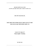 Luận văn nghiên cứu những vấn Đề về Âm vị học mà học sinh trình Độ sơ cấp gặp phải trong phần nghe toeic