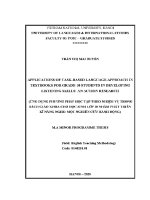Luận văn applications of task based language approach in textbooks for grade 10 students in developing listening skills