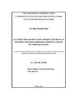 Luận văn an action research on using stories and drama in teaching english to primary students at quan tru primary school