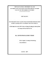 Luận văn ielts reading test taking strategies employed by high score candidates in academic training module