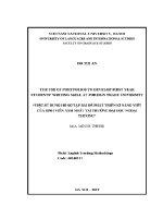 Luận văn việc sử dụng hồ sơ tập bài Để phát triển kĩ năng viết của sinh viên năm nhất tại trường Đại học ngoại thương