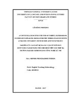 Luận văn an investigation into the use of useful expressions to enhance speaking skills for the third year students at hanoi university of business and technology