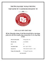 Phép biện chứng về mối liên hệ phổ biến và vận dụng phân tích mối liên hệ giữa tăng trưởng kinh tế với công bằngxã hội
