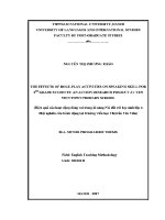 Luận văn hiệu quả của hoạt Động Đóng vai trong kỹ năng nói Đối với học sinh lớp 4