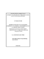 Luận văn differentiation and catering for differing intelligences of students in the classroom an experimental research at a primary school in ha noi