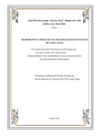 Luận văn sử dụng trò chơi trong dạy kĩ năng nói cho học sinh lớp 4 song ngữ diplôme master en science du langage