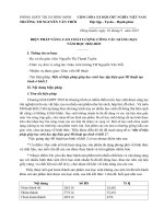 Một số biện pháp giúp học sinh học tập hiệu quả mĩ thuật tạo hình Ở khối 2