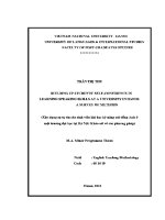 Luận văn xây dựng sự tự tin cho sinh viên khi học kỹ năng nói tiếng anh Ở một trường Đại học tại hà nội
