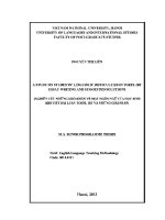 Luận văn a study on students’ linguistic difficulties in toefl ibt essay writing and suggested solutions
