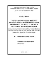 Luận văn using group work to improve speaking skills of the second year students at national economics university
