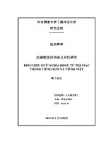 Luận văn 汉越视觉动词语义对比研究