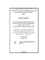 Luận văn efl teachers’ and students’ beliefs about factors affecting students’ participation in group work activities at hanoi national university of education