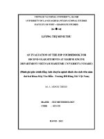 Luận văn an evaluation of the esp coursebook for second year students at marine engine department vietnam maritime university vimaru