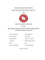 Tiểu luận hoàn thiện thể chế kinh tế thị trường Định hướng xhcn việt nam