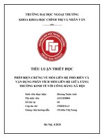 Tiểu luận phép biện chứng về mối liên hệ phổ biến và vận dụng phân tích mối liên hệ giữa tăng trưởng kinh tế với công bằng xã hội