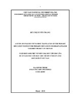 Luận văn a study on english vietnamese translation of the primary education texts in the primary education for disadvantaged children project in vietnam
