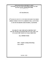Luận văn 10th grade students’ attitudes towards teachers’ error correction in classroom oral activities at do son boarding high school hai phong