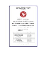 Midterm assignment the analysis of momo's customer relationship management and case study of customer trust recovery