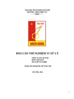 Báo cáo thí nghiệm vi xử lý