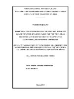 Luận văn củng cố và phát triển từ vựng thông qua nhiệm vụ nói mang tính giao tiếp cho sinh