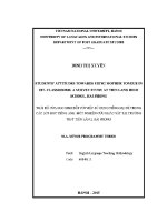 Luận văn students’ attitudes towards using mother tongue in efl classrooms