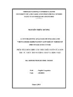 Luận văn phân tích Đối chiếu cấu trúc diễn ngôn của Đơn thư từ chức trong tiếng anh và tiếng việt