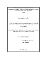 Luận văn a contrastive analysis of the use of pun in english and vietnamese advertisements published in men’s magazines