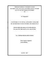 Luận văn phân tích khẩu hiệu quảng cáo bảo hiểm nhân thọ theo quan Điểm ngôn ngữ học chức năng hệ thống