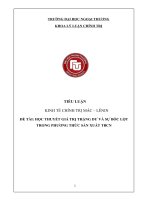 Tiểu luận kinh tế chính trị giá trị thặng dư trong tbcn