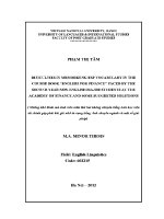 Luận văn dificulties in memorizing esp vocabulary in the couse book english for finance faced by the second year non english major students at the academy of finance and some suggested solutions